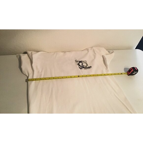 ST. THOMAS- MENS WHITE COTTON GRPAHIC CREW NECK SHORT SLEEVE T-SHIRT SIZE LARGE - Picture 5 of 7